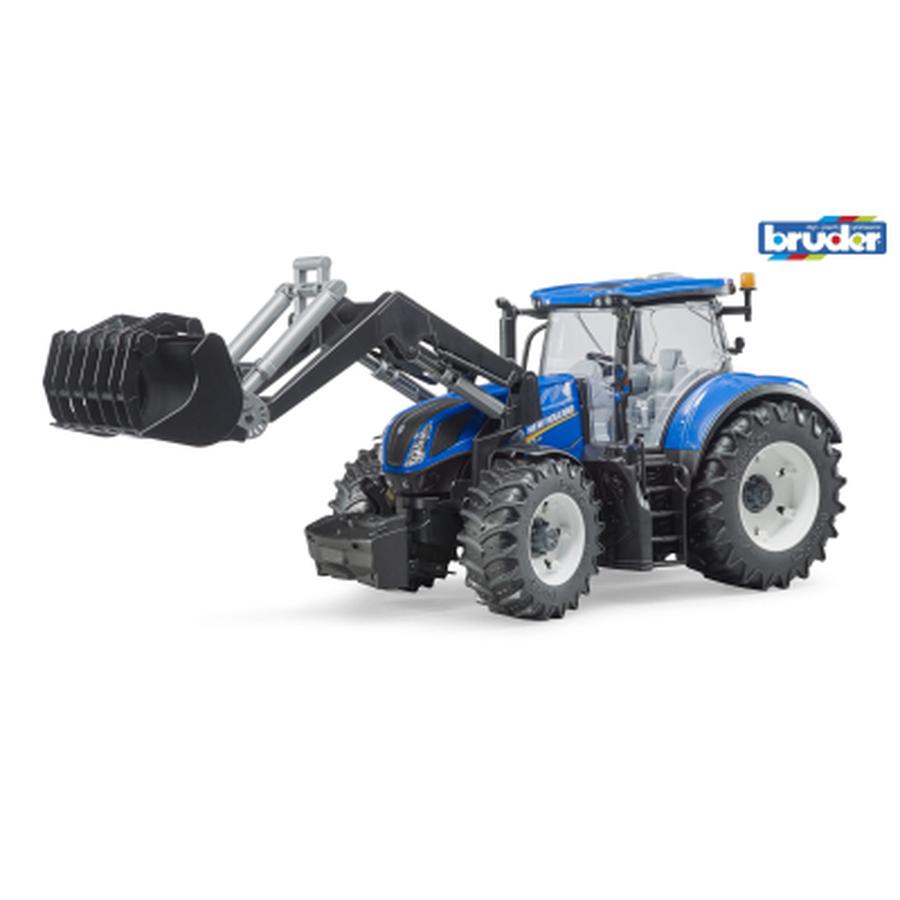 Traktor New Holland + čel. nakl.