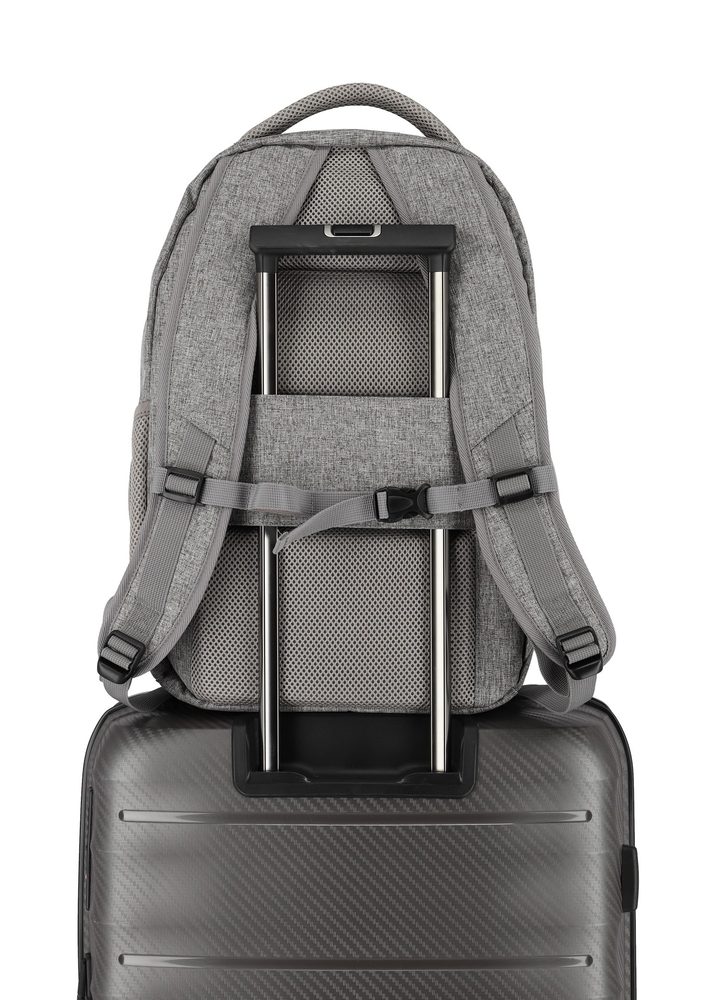 Travelite Městský batoh Basics Melange Light grey 22 l