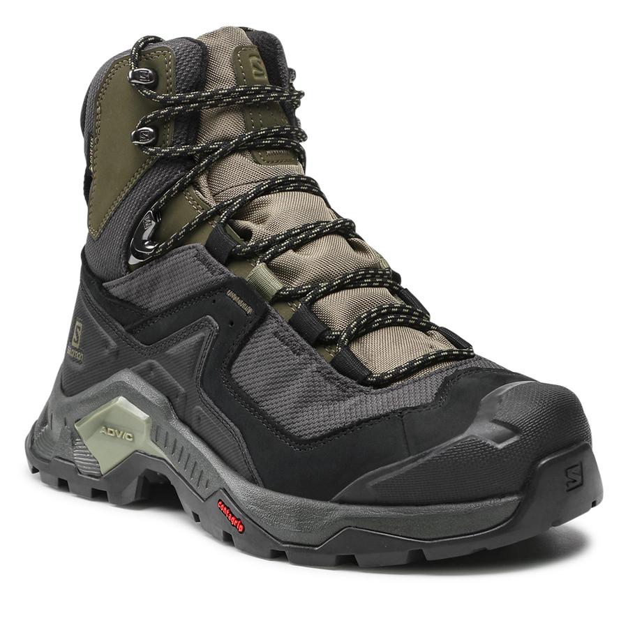 Trekingová obuv SALOMON - Quest Element Gtx GORE-TEX 414571 28 V0 Black/Deep Lichen Green/Olive Night