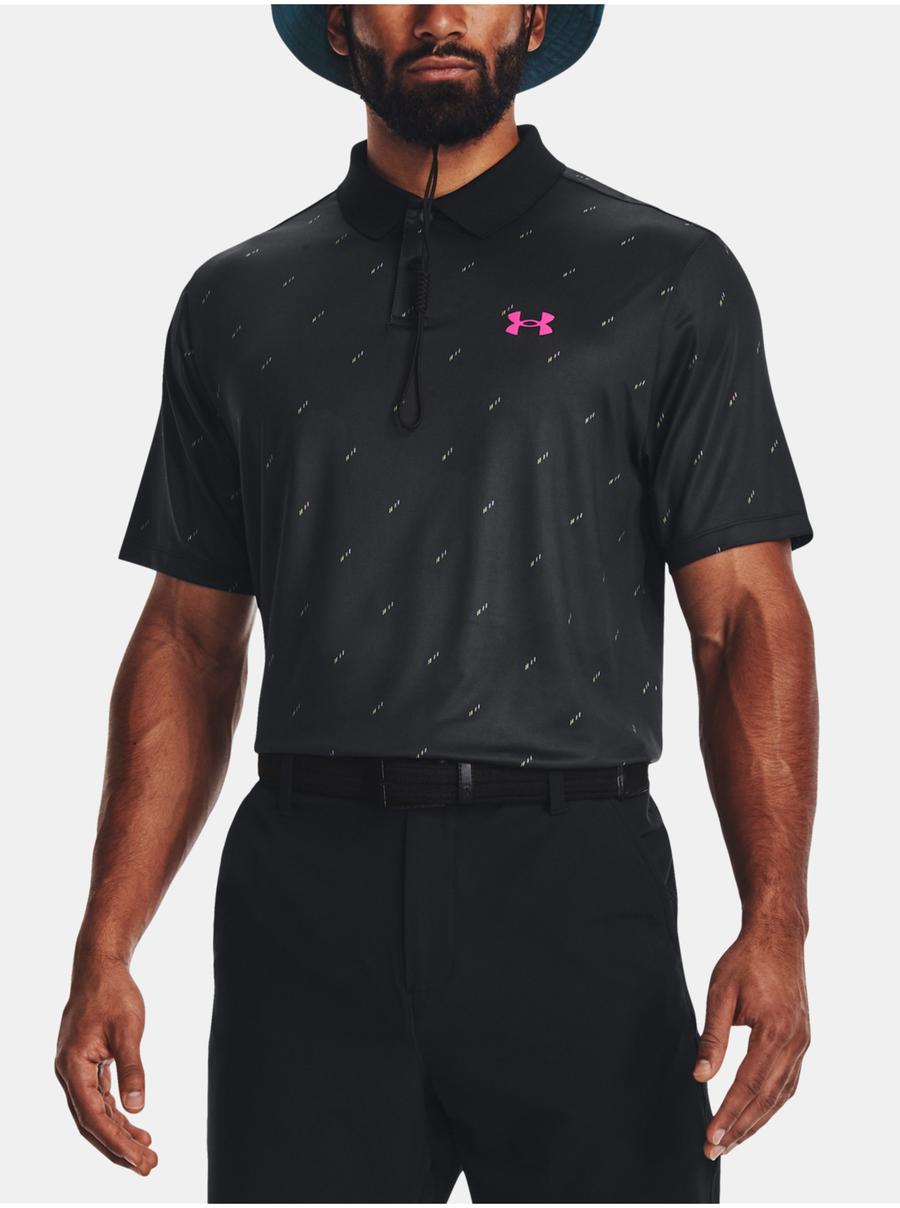 Tričko Under Armour UA Perf 3.0 Deuces Polo-BLK