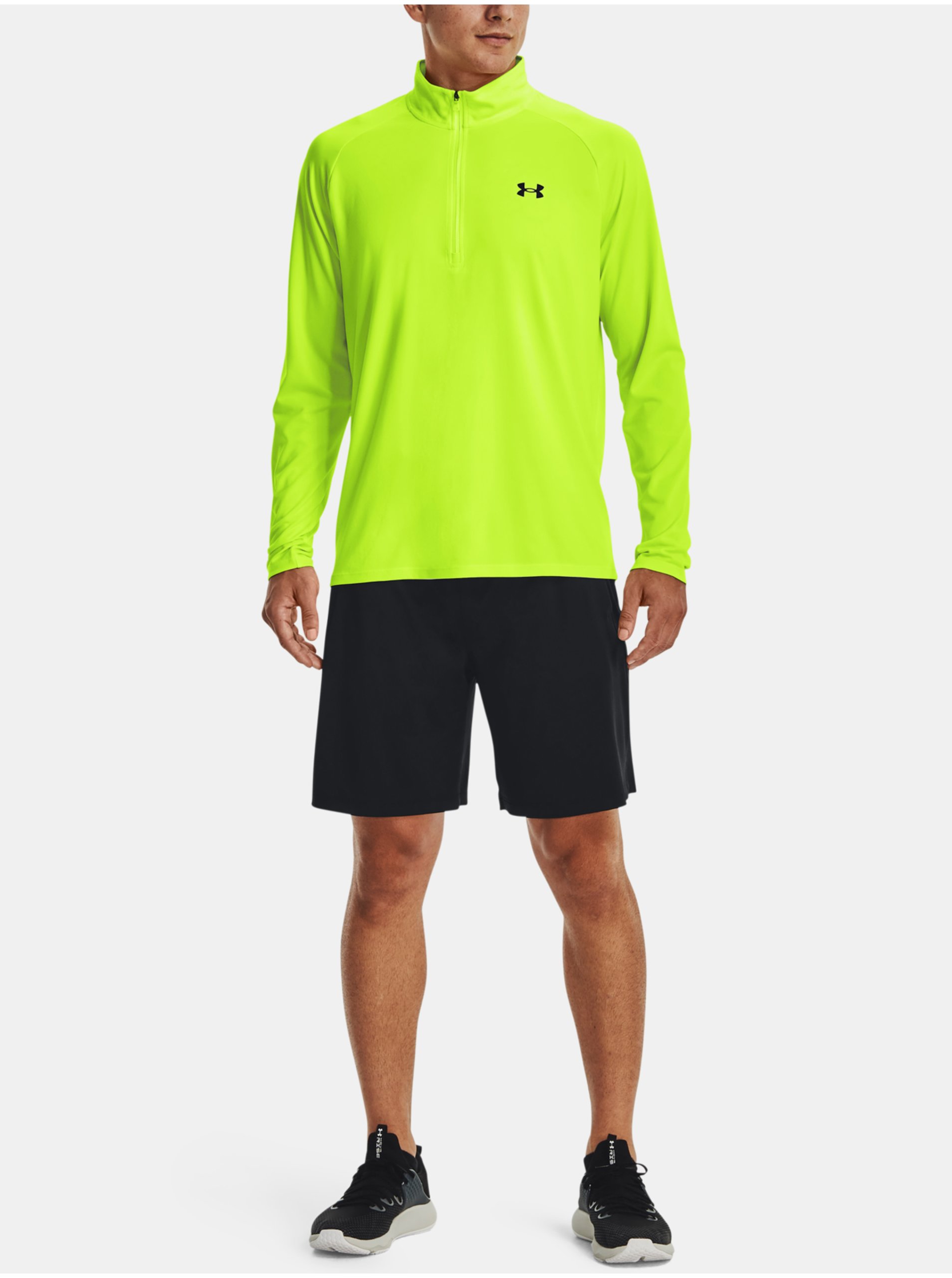 Tričko Under Armour UA Tech 2.0 1/2 Zip-GRN