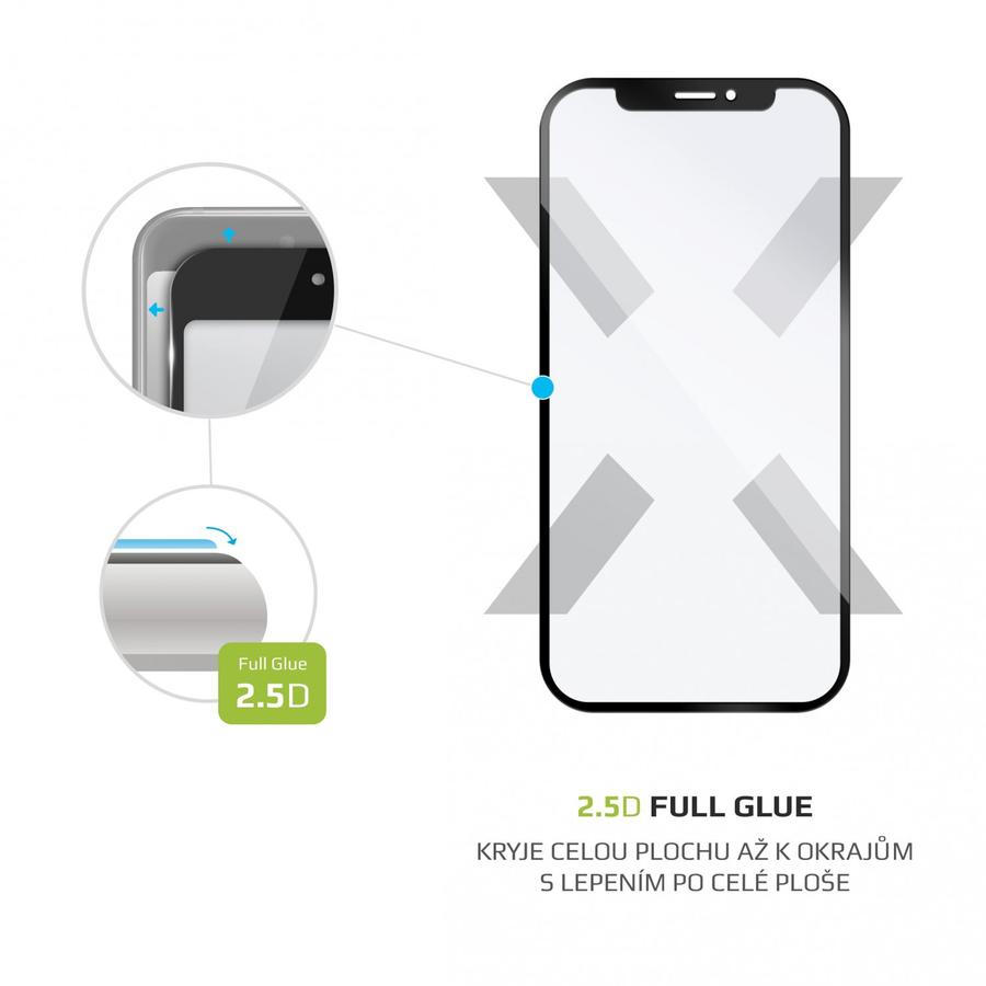 Tvrzené sklo FIXED Full-Cover pro Motorola One Fusion+, černé
