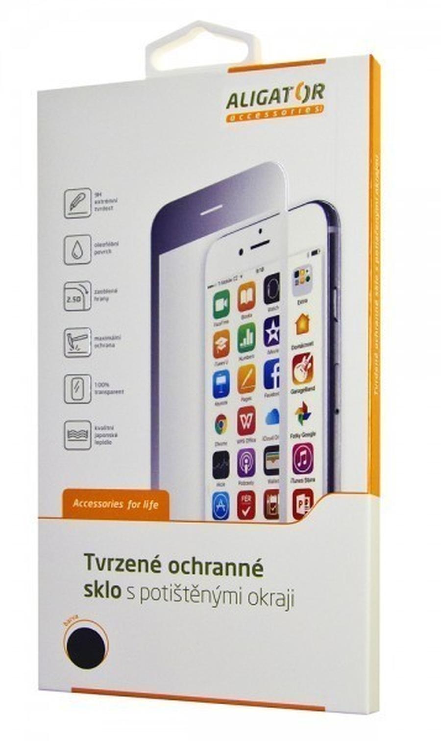 Tvrzené sklo GLASS PRINT pro Xiaomi Redmi 9, černá