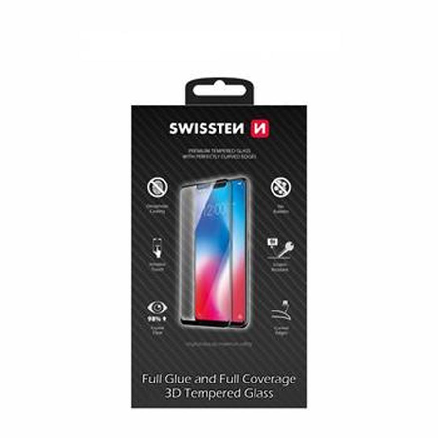 Tvrzené sklo Swissten Ultra Durable 3D Full Glue Glass pro Xiaomi Mi 10 T, černá