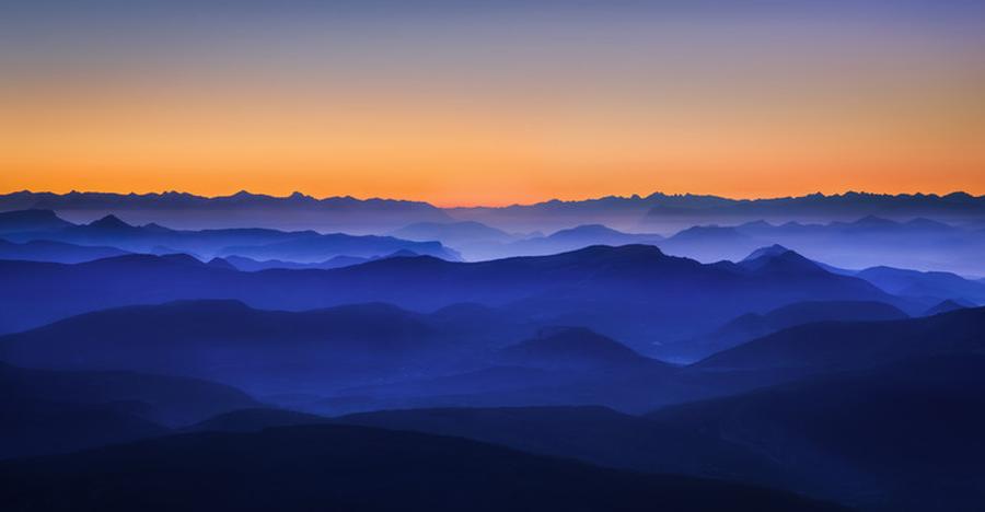 Umělecká fotografie Misty Mountains, David Bouscarle,