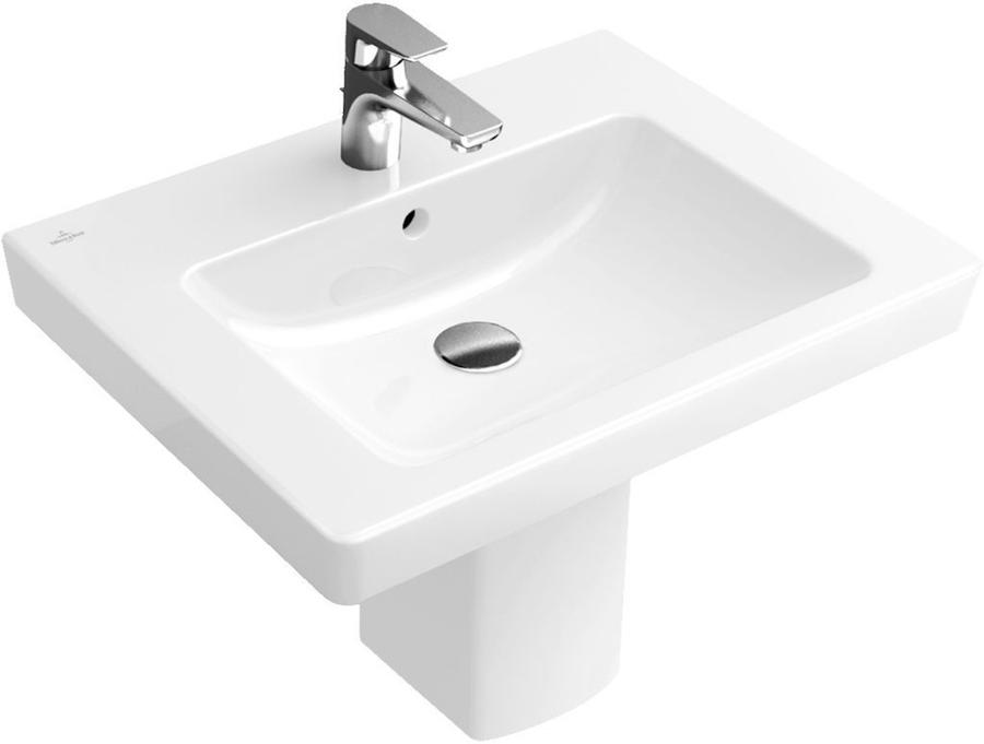 Umyvadlo Villeroy & Boch Subway 2.0 65x47 cm otvor pro baterii uprostřed 71136501