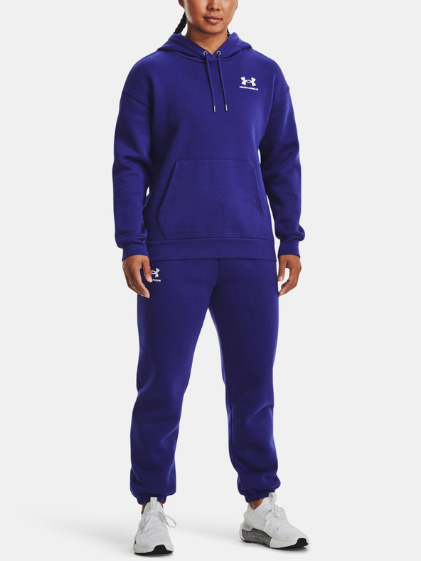 Under Armour Essential Fleece Hoodie Mikina Modrá