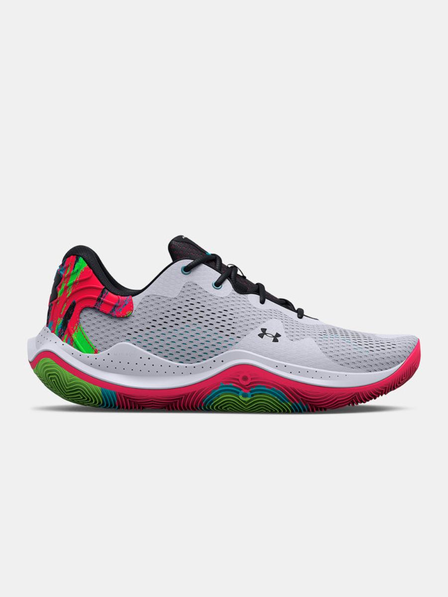 Under Armour UA Spawn 4 Print Tenisky Šedá