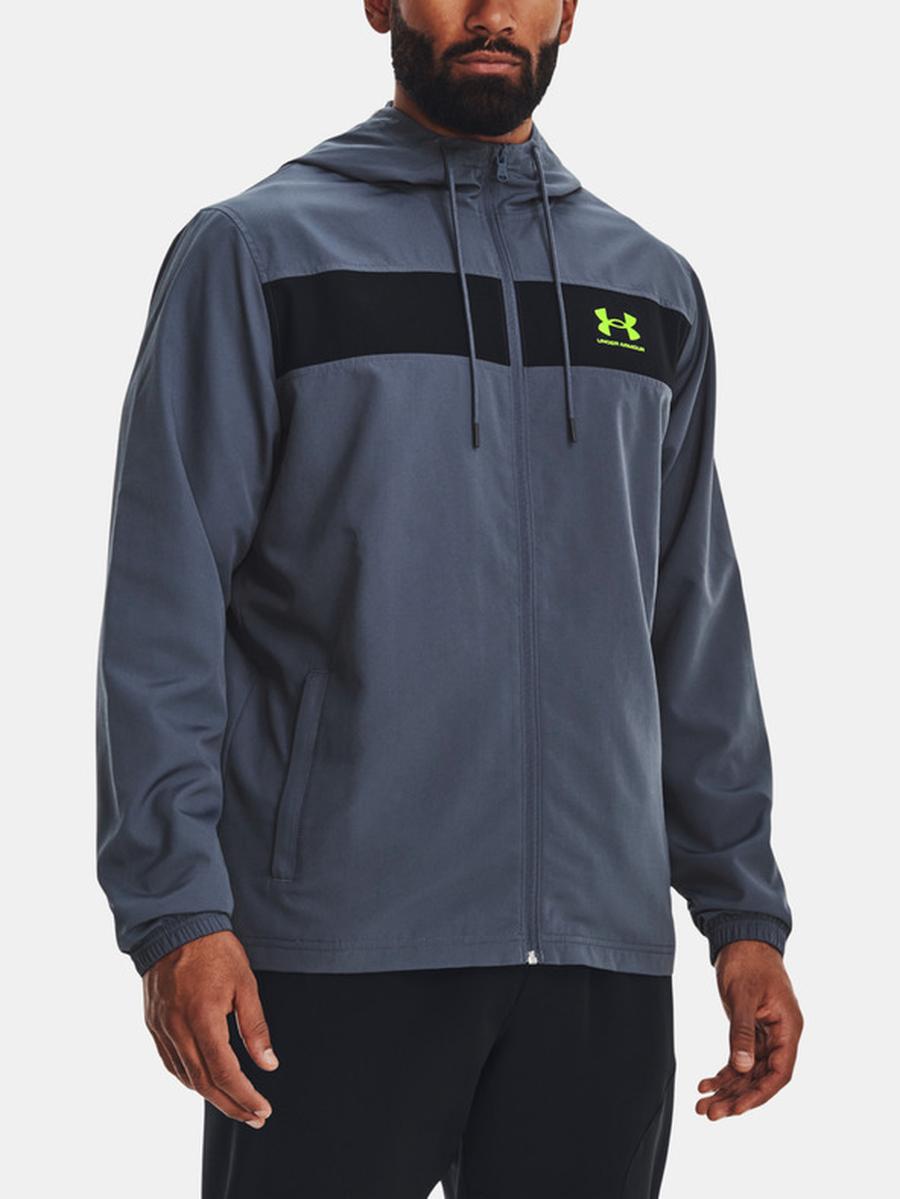 Under Armour UA Sportstyle Windbreaker Bunda Šedá