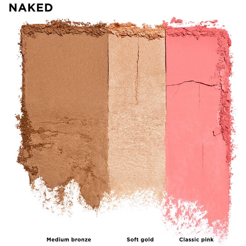 Urban Decay Stay Naked Threesome rozjasňující a bronzující paletka odstín Naked 9.3 g