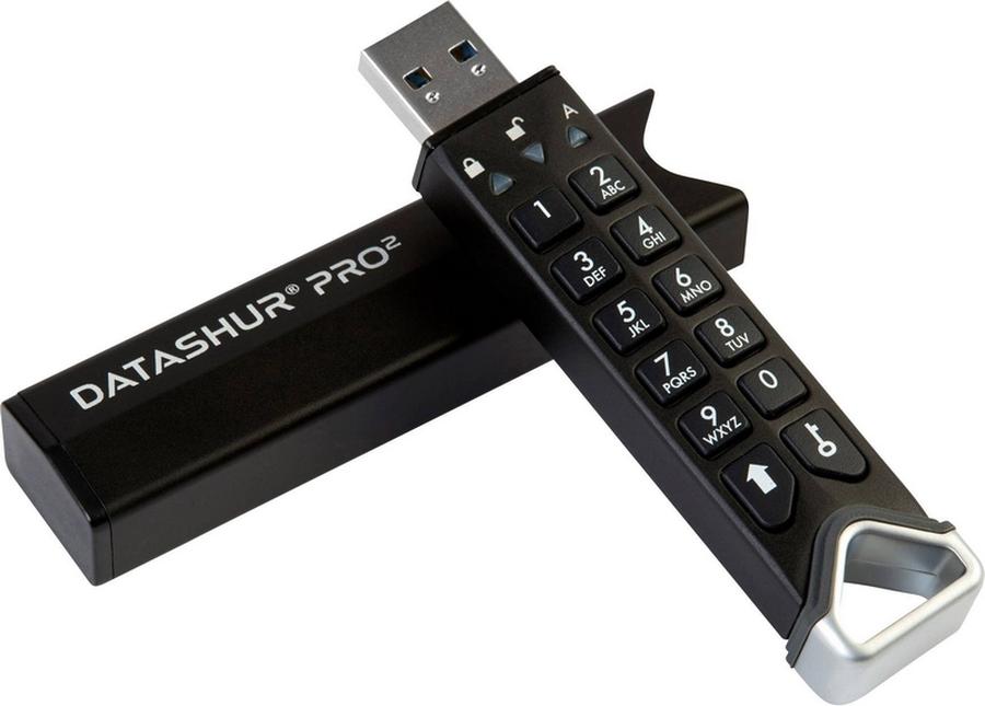 USB flash disk iStorage datAshur Pro2 IS-FL-DP2-256-32, 32 GB, USB 3.2  , černá