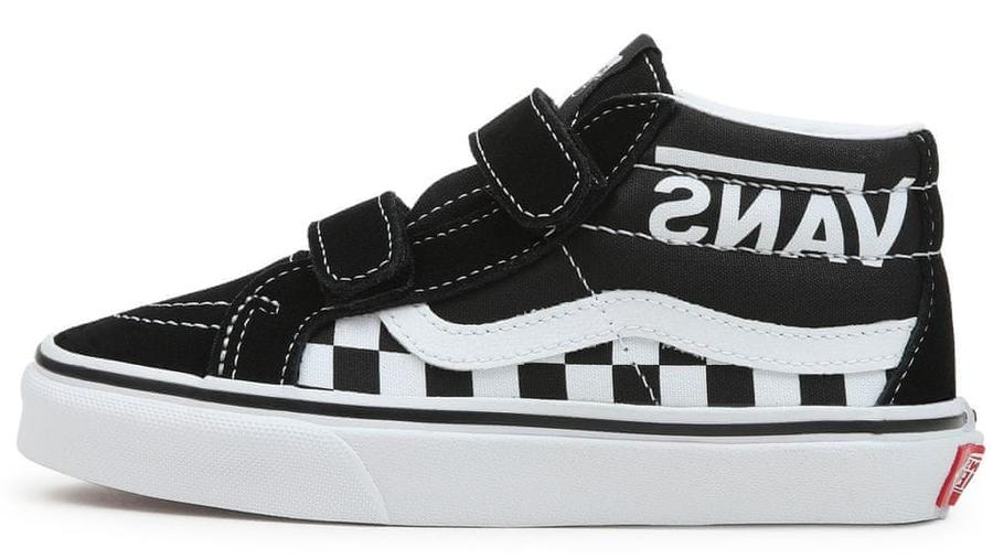 Vans dětské kotníčkové tenisky UY SK8-Mid Reissue V Logo Black/White VN0A38HHBA21 černá 32