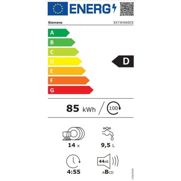 Vestavná myčka nádobí Siemens SX73HX60CE, 60cm, 14sad