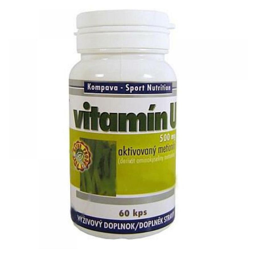 Vitamín U aktivovaný metionín 500 mg cps. 60