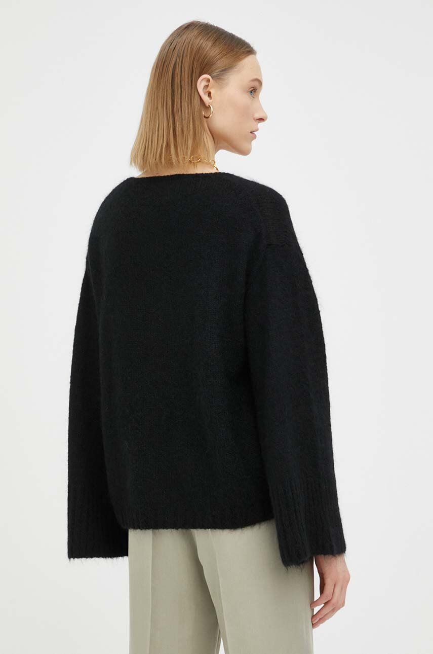 Vlněný svetr By Malene Birger dámský, černá barva
