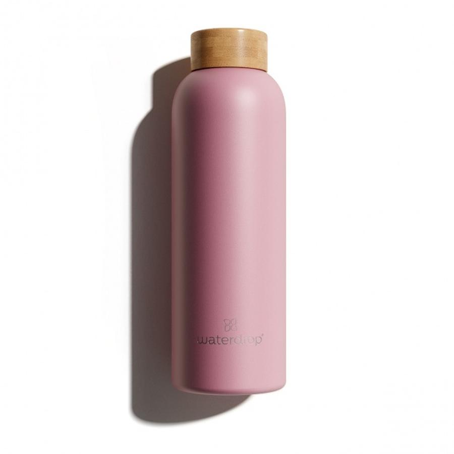 Waterdrop Waterdrop® nerezová lahev design PASTEL PINK MATT láhev 600 ml