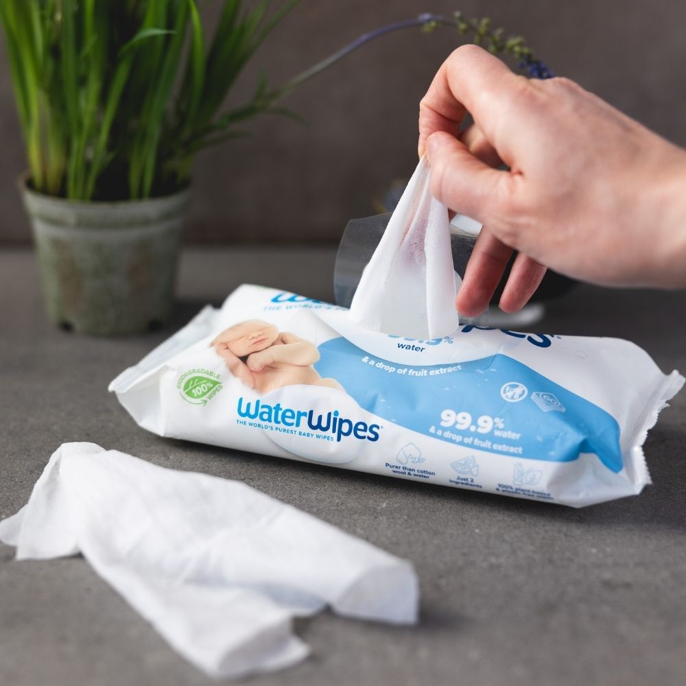 WATERWIPES Vlhčené ubrousky bez obsahu plastů 28 ks