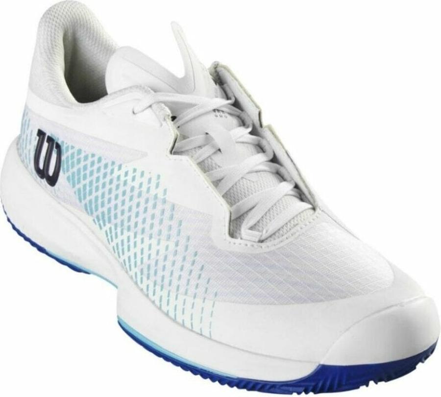 Wilson Kaos Swift 1.5 Clay Mens Tennis Shoe White/Blue Atoll/Lapis Blue 45 1/3 Pánské tenisové boty