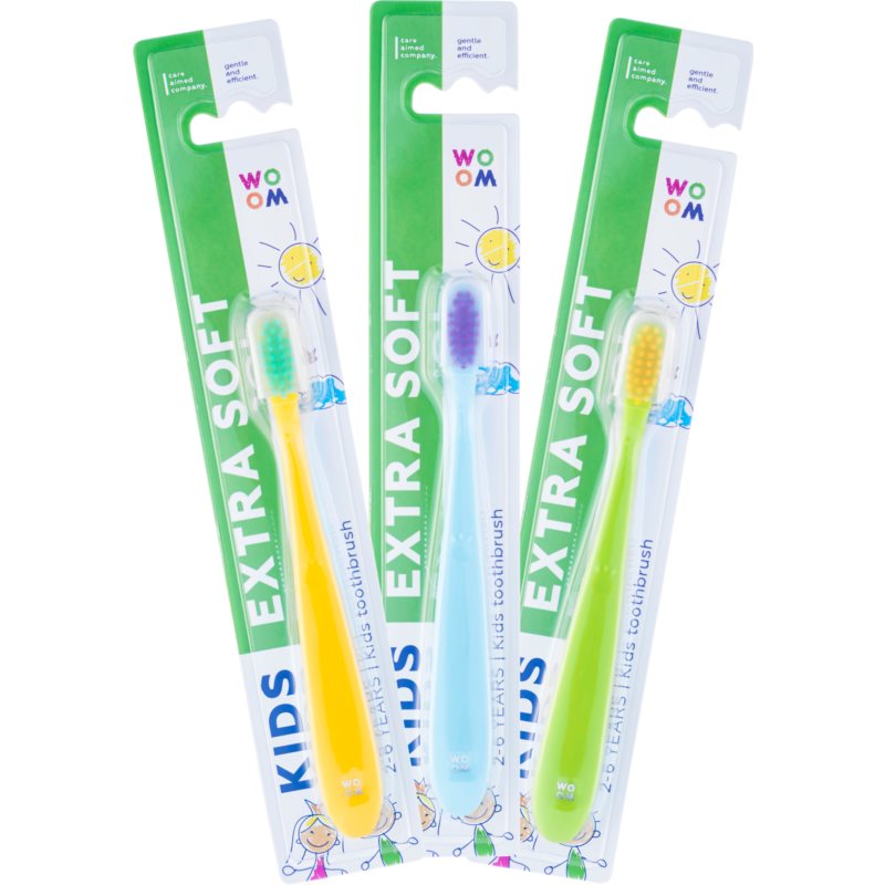 WOOM Toothbrush Kids Extra Soft zubní kartáček pro děti extra soft