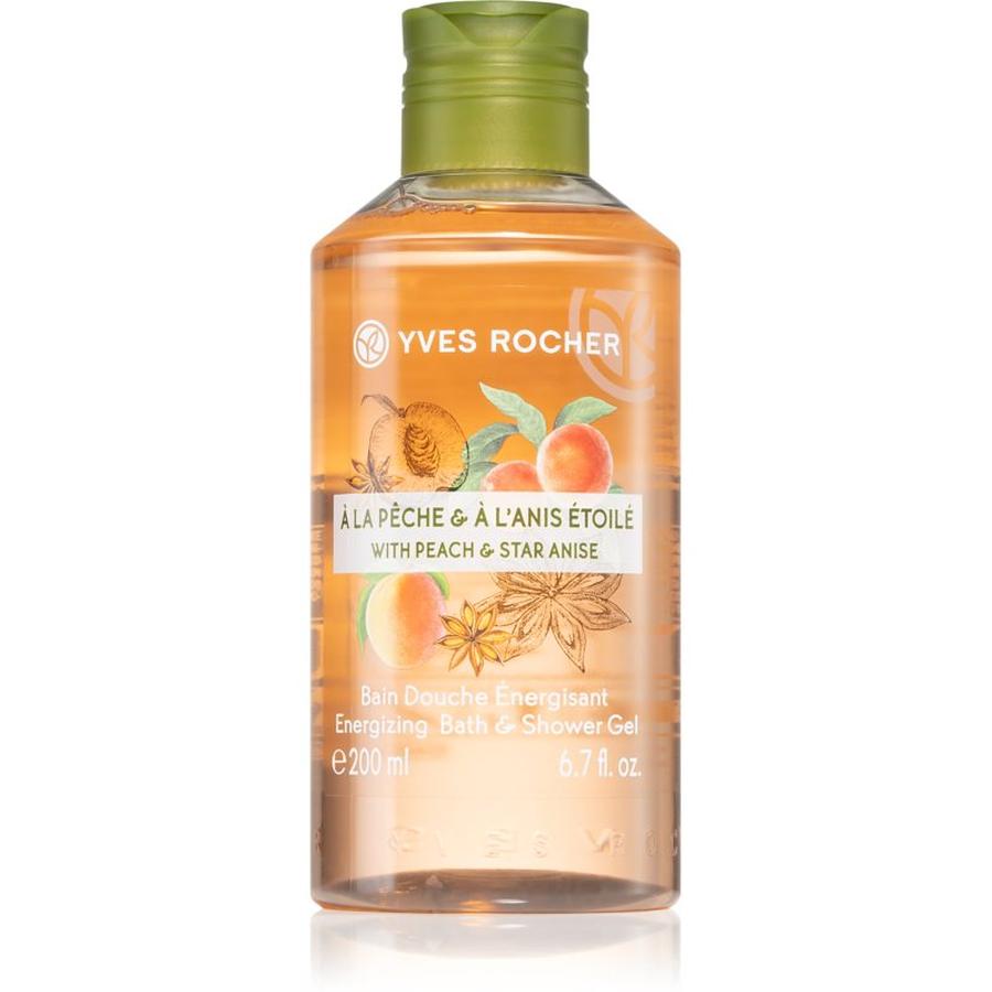 Yves Rocher Peach & Star Anise energizující sprchový gel 200 ml