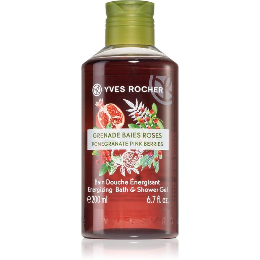 Yves Rocher Pomegranate Pink Berries energizující sprchový gel 200 ml