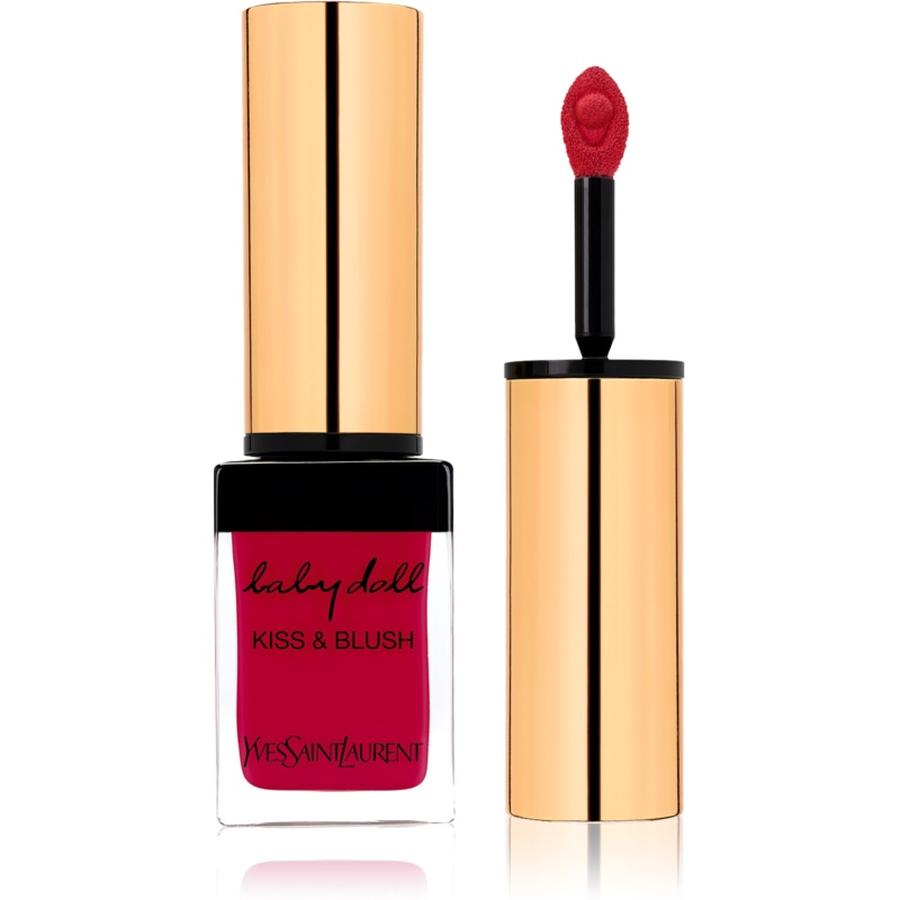 Yves Saint Laurent Baby Doll Kiss & Blush rtěnka na rty a tváře s matným efektem odstín 6 Rouge Libertine 10 ml