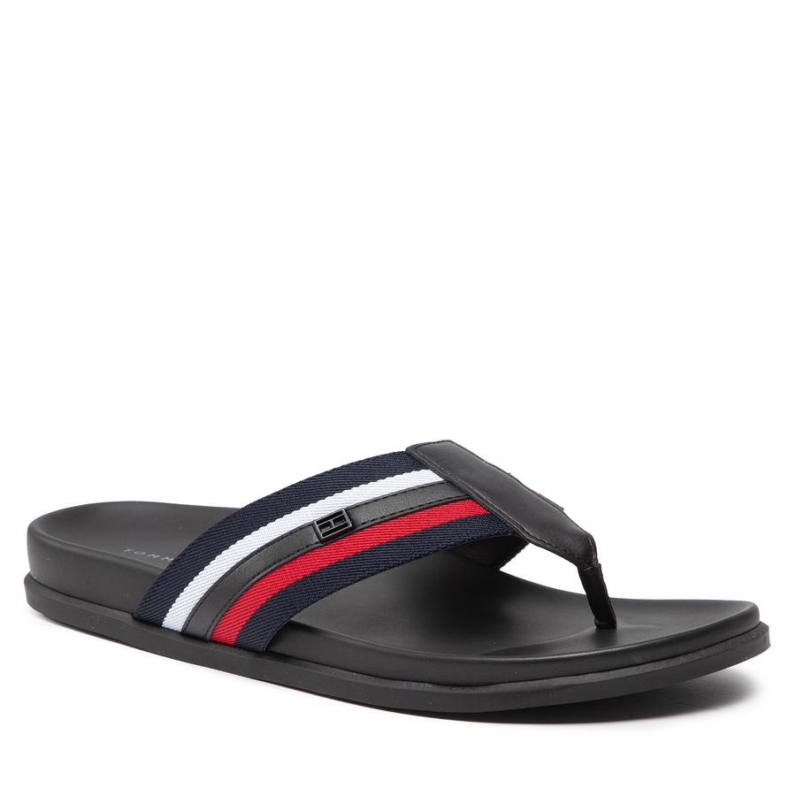 Žabky TOMMY HILFIGER - FM0FM04069 Corporate Mix Materials Sandal Rwb 0GY