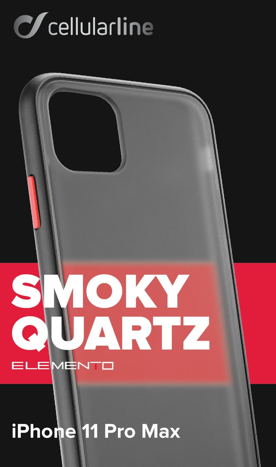 Zadní kryt Cellularline Elemento Smoky Quartz pro Apple iPhone 11 Pro Max