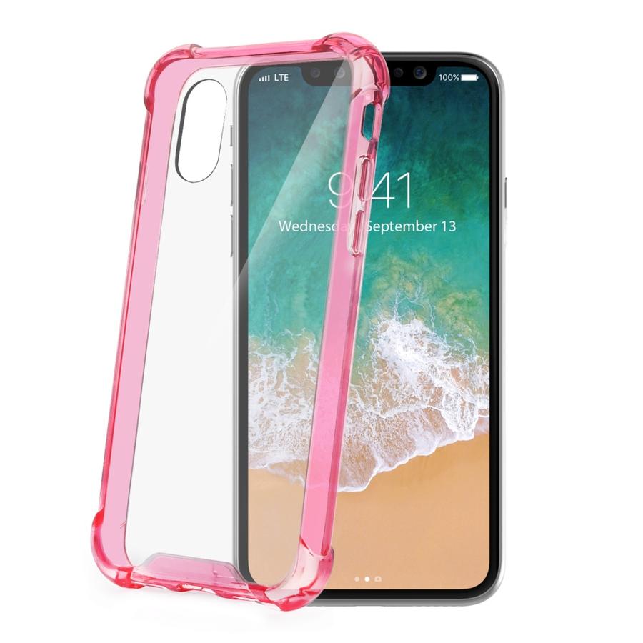 Zadní kryt CELLY Armor pro Apple iPhone X, růžový