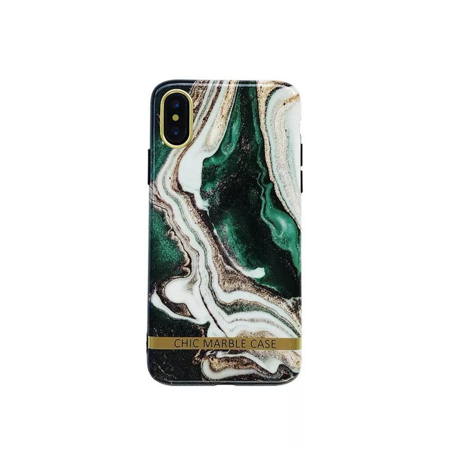 Zadní kryt Marble Phone Case Cover pro Apple iPhone XR, zelená