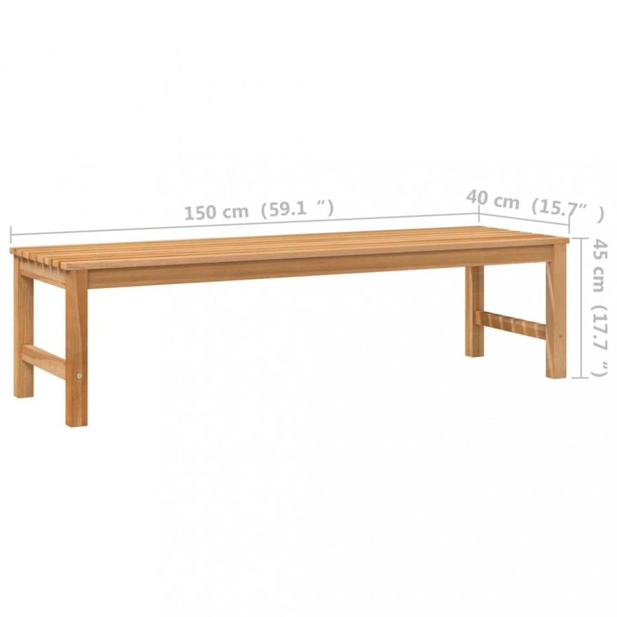 Zahradní lavice teak Dekorhome 150 cm,Zahradní lavice teak Dekorhome 150 cm