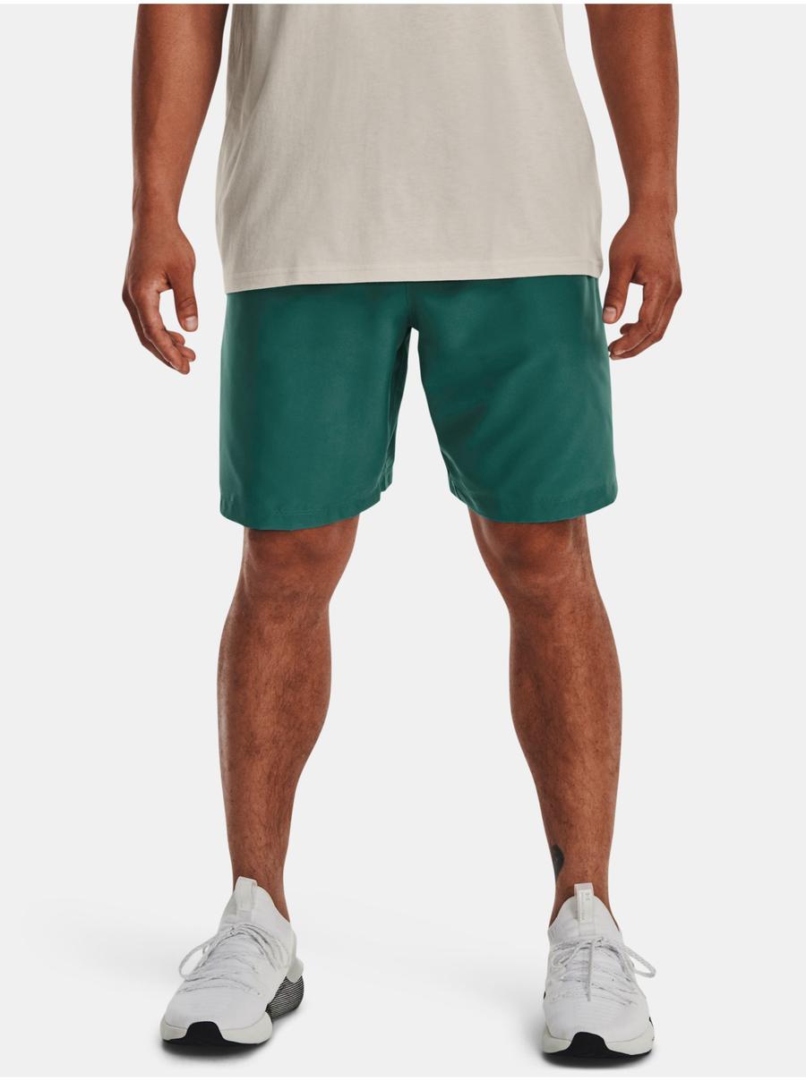 Zelené pánské sportovní kraťasy Under Armour UA Woven Graphic Shorts