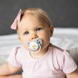 BABYONO Dudlík anatomický silikonový 3-6m+ žlutá 2 ks