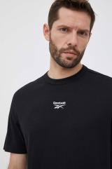 Bavlněné tričko Reebok Classic černá barva