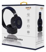 Bluetooth sluchátka ALIGATOR AH01, FM, SD karta, modrá