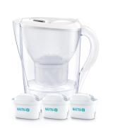 BRITA Marella Memo + 3x filtr MX+ filtrační konvice 2,4 l bílá