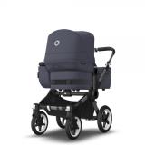 BUGABOO Donkey 5 Kompletní kočárek Mono Graphite/Stormy blue-Stormy blue