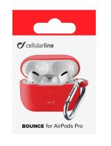 Cellularline Bounce silikonový kryt pro Apple AirPods Pro, červený