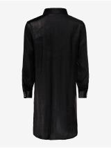 Černá dámská saténová dlouhá košile JDY Paris