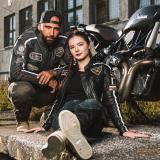 Dámská kožená moto bunda W-TEC Sheawen Lady Black  černá  L