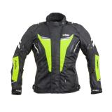 Dámská moto bunda W-TEC Brandon Lady  černá-fluo žlutá  XL