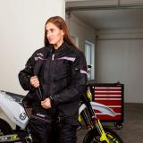 Dámská moto bunda W-TEC Progair Lady  černo-růžová  L