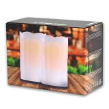 Dekorativní LED svíčky CANDELE NEW set 2 kusy 12,5 cm x Ø 8 cm