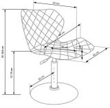 Dětská barová židle MATRIX 2 Šedá,Dětská barová židle MATRIX 2 Šedá