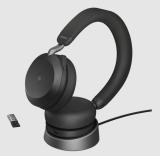 Jabra Evolve2 75, USB-A, UC Stereo Stand, Black