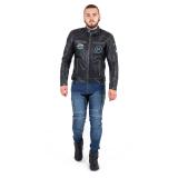 Kožená moto bunda W-TEC Losial  černá  4XL