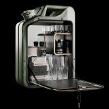 Minibar / kanistr - Bar Cabinet, Army Green, 6 variant - Danish Fuel Varianta: Oak