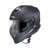 Moto přilba W-TEC Integra Solid  Matt Black  L