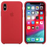 Originální kryt Silicone Case pro Apple iPhone XS Max, červená