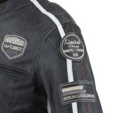 Pánská kožená moto bunda W-TEC Dark Vintage  tmavě šedá  M